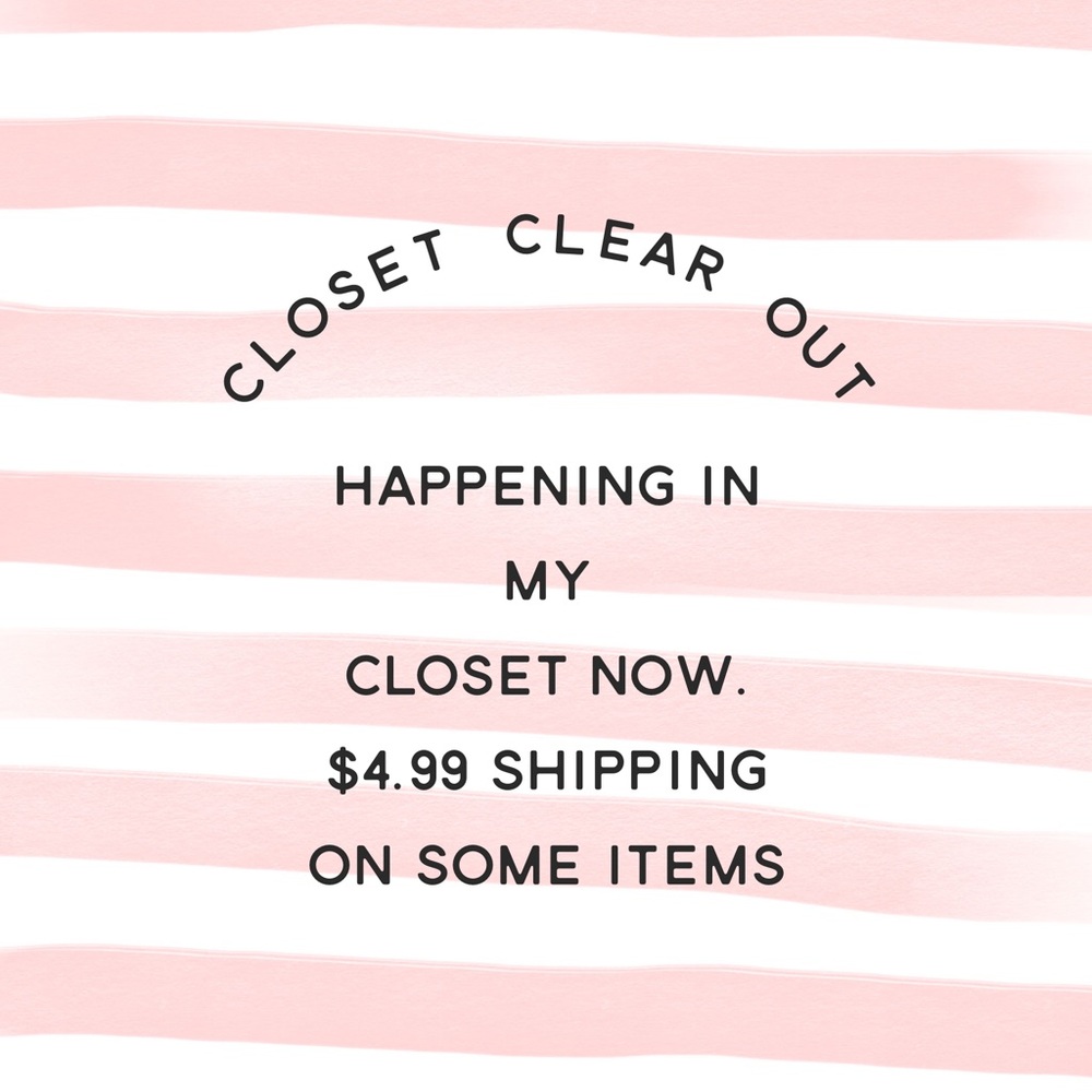 Closet clear out